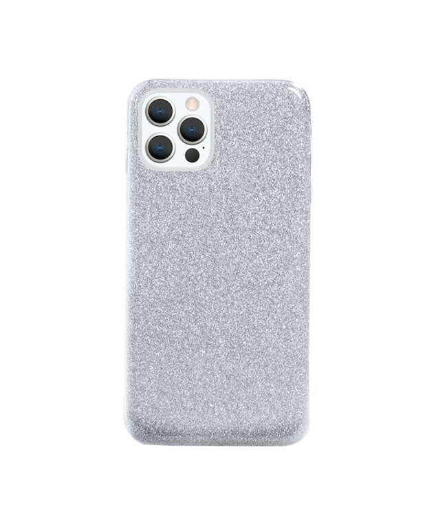 NXE NXE Zilver Glitter TPU Hoesje voor de iPhone 13 Pro