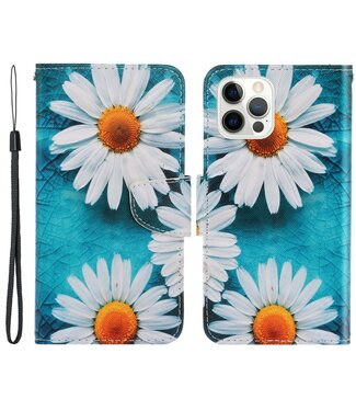 Chrysanten Bookcase Hoesje iPhone 13 Pro