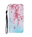 Roze Bloemen Bookcase Hoesje voor de iPhone 13 Pro