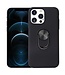 Zwart 2 in 1 Ring Kickstand Hybrid Hoesje voor de iPhone 13 Pro