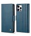 LC.IMEEKE LC.IMEEKE Blauw Bookcase Hoesje voor de iPhone 13 Pro