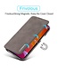 LC.IMEEKE LC.IMEEKE Bruin Vintage Bookcase Hoesje voor de iPhone 13 Pro