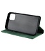 Groen Skin Touch Bookcase Hoesje voor de iPhone 13 Pro