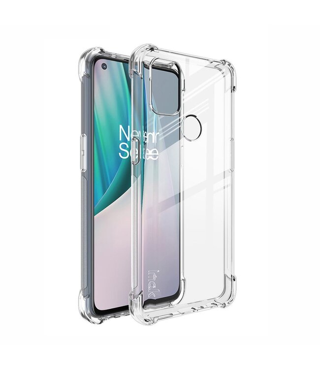 IMAK IMAK Doorzichtig Screen Protector TPU Hoesje voor de OnePlus Nord N10 5G