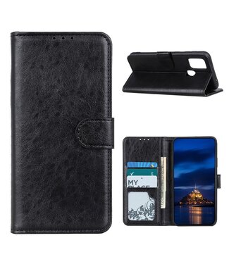 Zwart Effen Bookcase Hoesje OnePlus Nord N10 5G