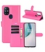 Roze Lychee Bookcase Hoesje voor de OnePlus Nord N10 5G
