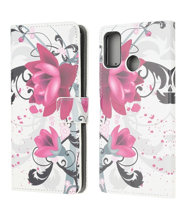 Lotus Bookcase Hoesje voor de Motorola Moto G10