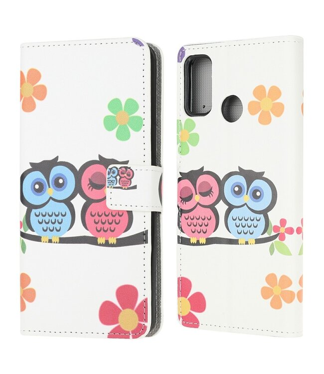 Liefdesuilen Bookcase Hoesje voor de Motorola Moto G10