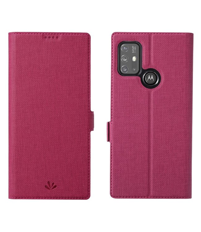 Vili DMX VILI DMK Roze Bookcase Hoesje voor de Motorola Moto G10