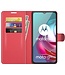 Rood Lychee Bookcase Hoesje voor de Motorola Moto G10