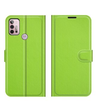 Groen Lychee Bookcase Hoesje Motorola Moto G10