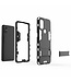 Zwart 2 in 1 Kickstand Hybrid Hoesje voor de OnePlus Nord N10 5G