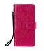 Rood Mandala Bookcase Hoesje voor de Motorola Moto G10