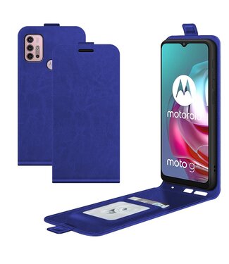 Blauw Flipcase Hoesje Motorola Moto G10