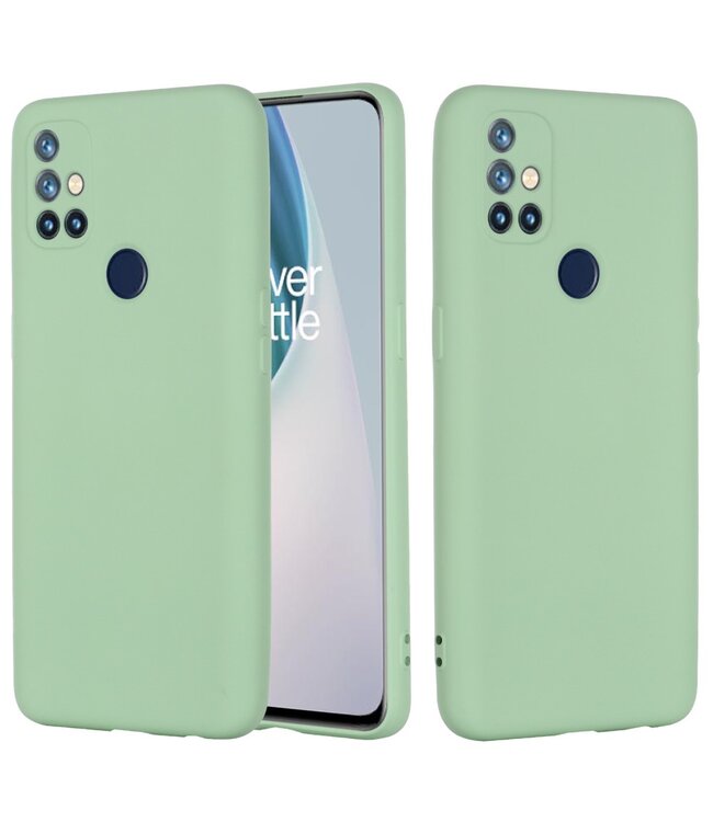 Groen Shockproof Siliconen Hoesje voor de OnePlus Nord N10 5G