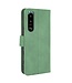 Groen Silky Touch Bookcase Hoesje voor de Sony Xperia 5 III