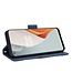 Blauw Pasjeshouder Bookcase Hoesje voor de OnePlus Nord N100