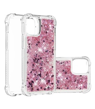 Roze Hartjes TPU Hoesje iPhone 13 Pro Max