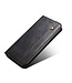Zwart Wasachtig Textuur Bookcase Hoesje voor de OnePlus Nord N100