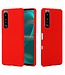 Rood Slim Siliconen Hoesje voor de Sony Xperia 5 III