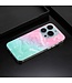 Roze / Groen Marmer TPU Hoesje voor de iPhone 13 Pro Max