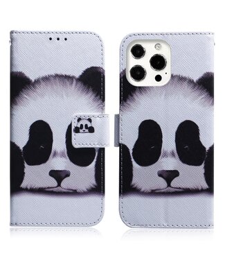 Panda Bookcase Hoesje iPhone 13 Pro Max