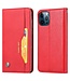 Rood Bookcase Hoesje voor de iPhone 13 Pro Max