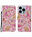 Bloemen Bookcase Hoesje voor de iPhone 13 Pro Max