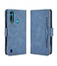 Blauw Pasjeshouder Bookcase Hoesje voor de Motorola Moto G8 Power Lite