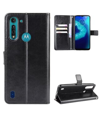 Zwart Bookcase Hoesje Motorola Moto G8 Power Lite