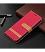Rood Jeans Design Bookcase Hoesje voor de iPhone 13 Pro Max