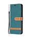Groen Jeans Design Bookcase Hoesje voor de iPhone 13 Pro Max
