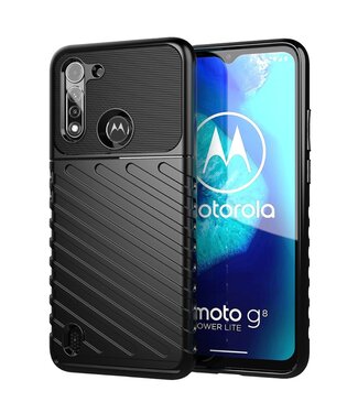 Zwart Thunder Series TPU Hoesje Motorola Moto G8 Power Lite