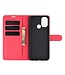 Rood Lychee Bookcase Hoesje voor de OnePlus Nord N100