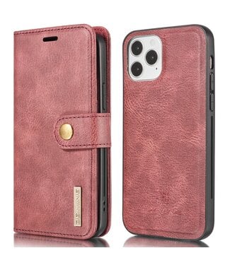 Rood 2 in 1 Bookcase Hoesje iPhone 13 Pro Max