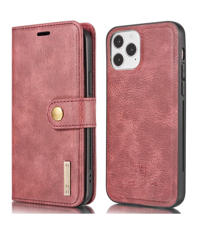 DG.Ming Rood 2 in 1 Bookcase Hoesje voor de iPhone 13 Pro Max