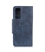 Blauw Magneet Bookcase Hoesje voor de Motorola Moto G9 Plus