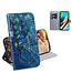 Bloemen Bookcase Hoesje voor de Motorola Moto G9 Plus