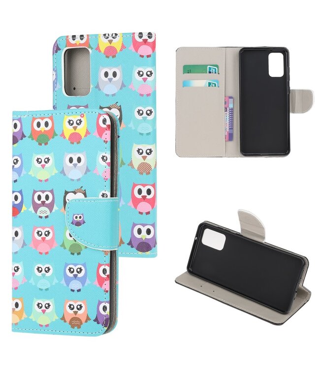 Uilen Bookcase Hoesje voor de Motorola Moto G9 Plus