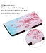 Roze Bloemen Bookcase Hoesje voor de iPhone 13 Pro Max