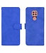 Blauw Skin Touch Bookcase Hoesje voor de Motorola Moto G9 Play