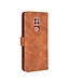 Bruin Skin Touch Bookcase Hoesje voor de Motorola Moto G9 Play