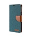 Mercury Mercury Goospery Groen Canvas Bookcase Hoesje voor de iPhone 13 Pro Max