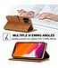 LC.IMEEKE LC.IMEEKE Bruin Wallet Stand Bookcase Hoesje voor de iPhone 13 Pro Max