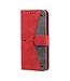 Rood Faux Lederen Bookcase Hoesje voor de iPhone 13 Pro Max