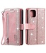 Roze Glitter Bookcase Hoesje voor de iPhone 13 Pro Max