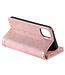 Roze Glitter Bookcase Hoesje voor de iPhone 13 Pro Max