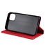 Rood Skin Touch Bookcase Hoesje voor de iPhone 13 Pro Max