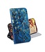 Bloemen Bookcase Hoesje voor de Motorola Moto G9 Play