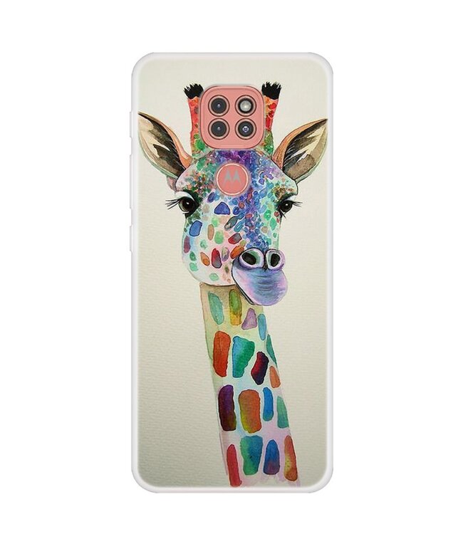 Giraffe TPU Hoesje voor de Motorola Moto G9 Play